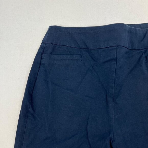 Soft Surroundings Pull On Slim Dress Pants Navy Womens Size Small Pockets - Picture 4 of 9